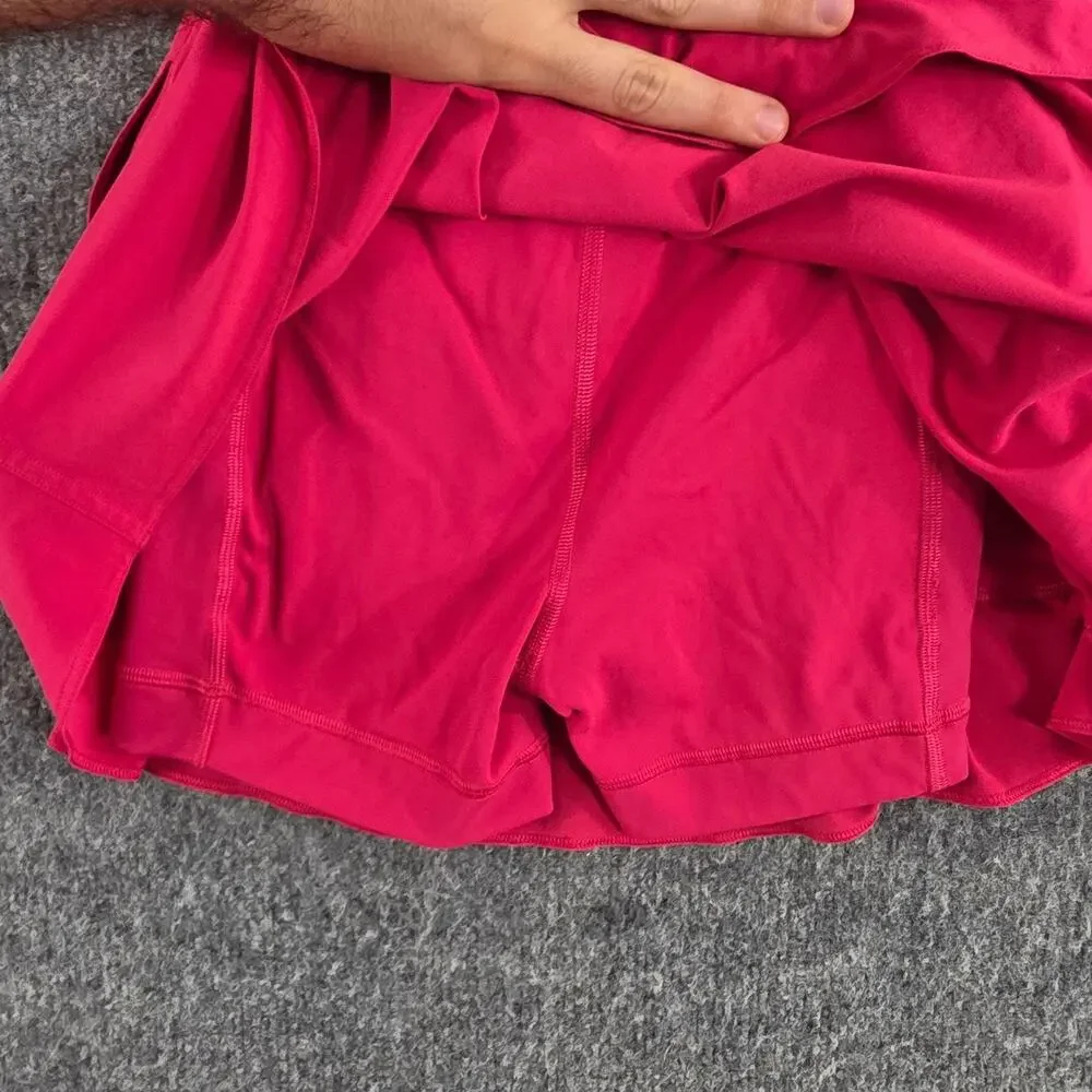 Lululemon Skirt Womens 0 Narrow Waistband Tennis Skort Pink Athletic Gym Golf